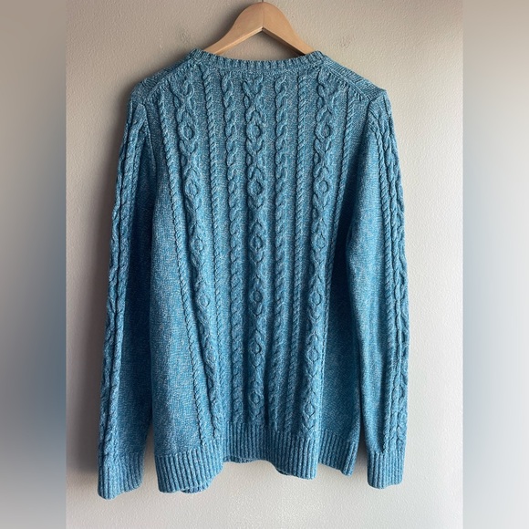 L.L.Bean Women Blue Thick Crew Neck Sweater Size 1X Long Sleeve - Picture 5 of 9